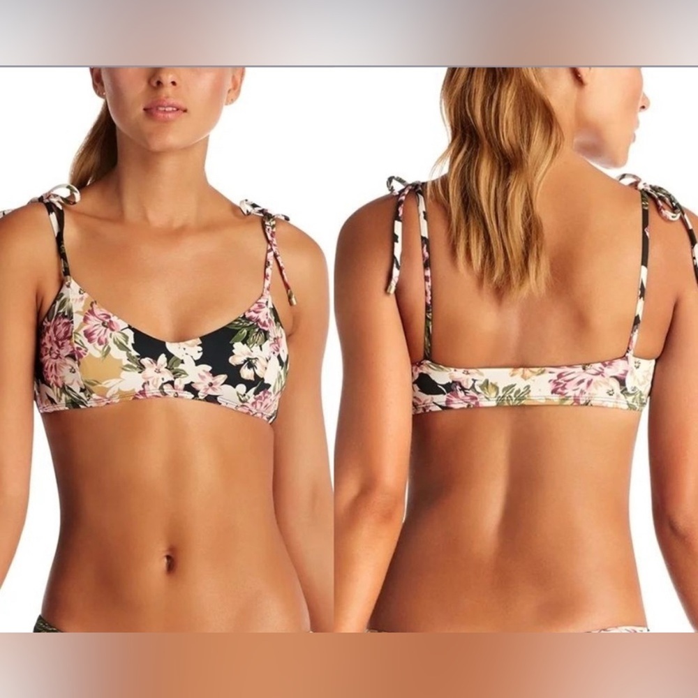 Bikini set - Vitamin A Ambrosia High Waisted Bottom and Bikini Top (Large)